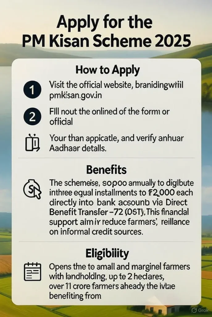 Home 3 Apply for the PM kisan Scheme