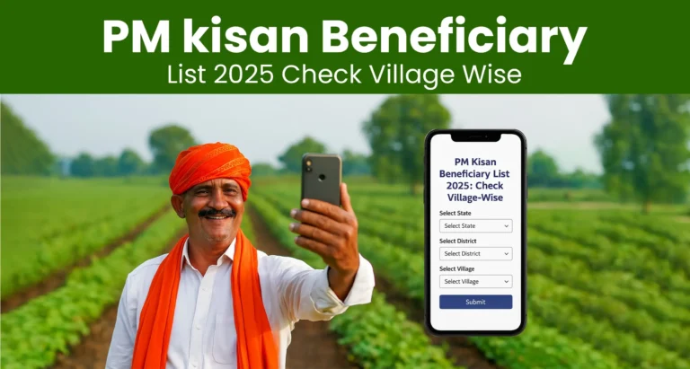 PM Kisan Beneficiary List 2025 Village Wise Check Online