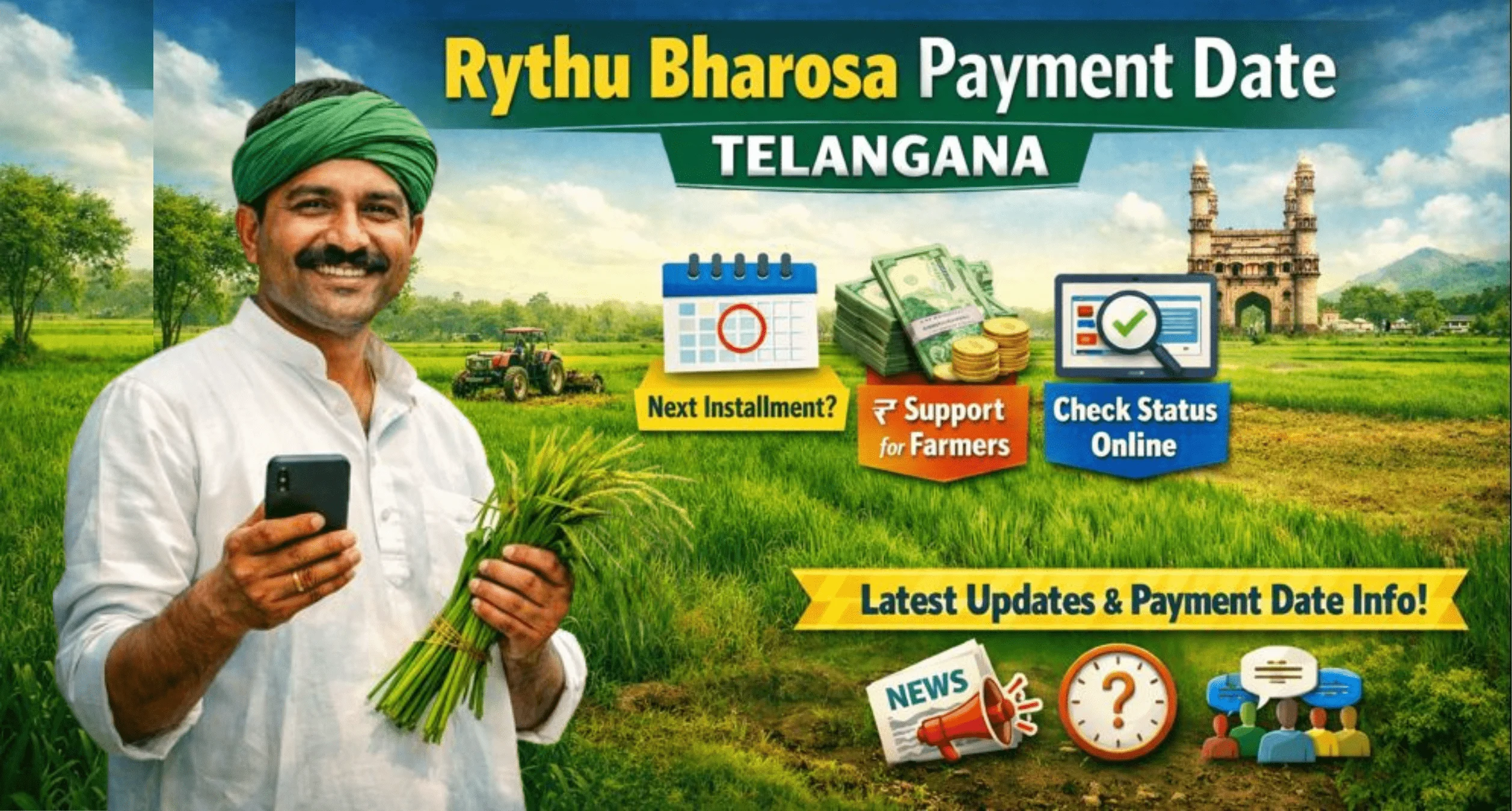 Rythu Bharosa Payment Date Telangana latest installment update