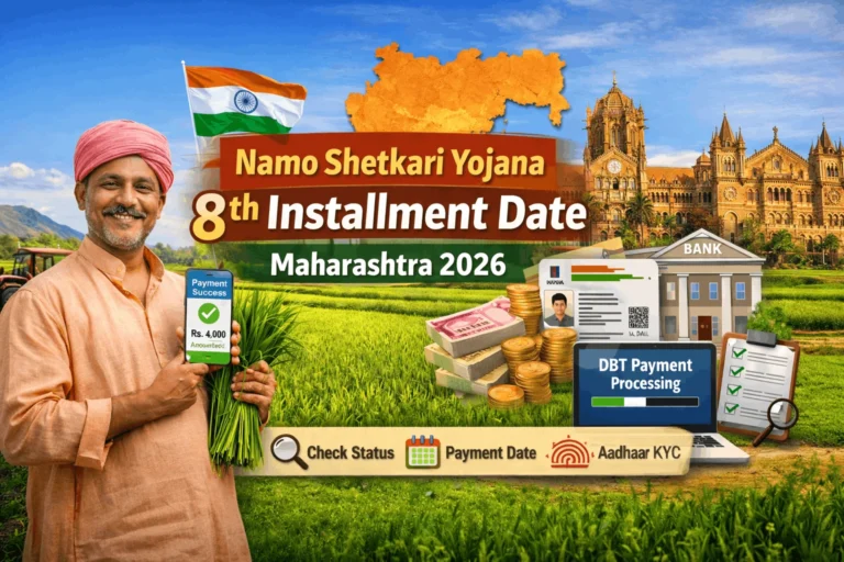 Namo Shetkari Yojana 8th Installment Date Maharashtra 2026